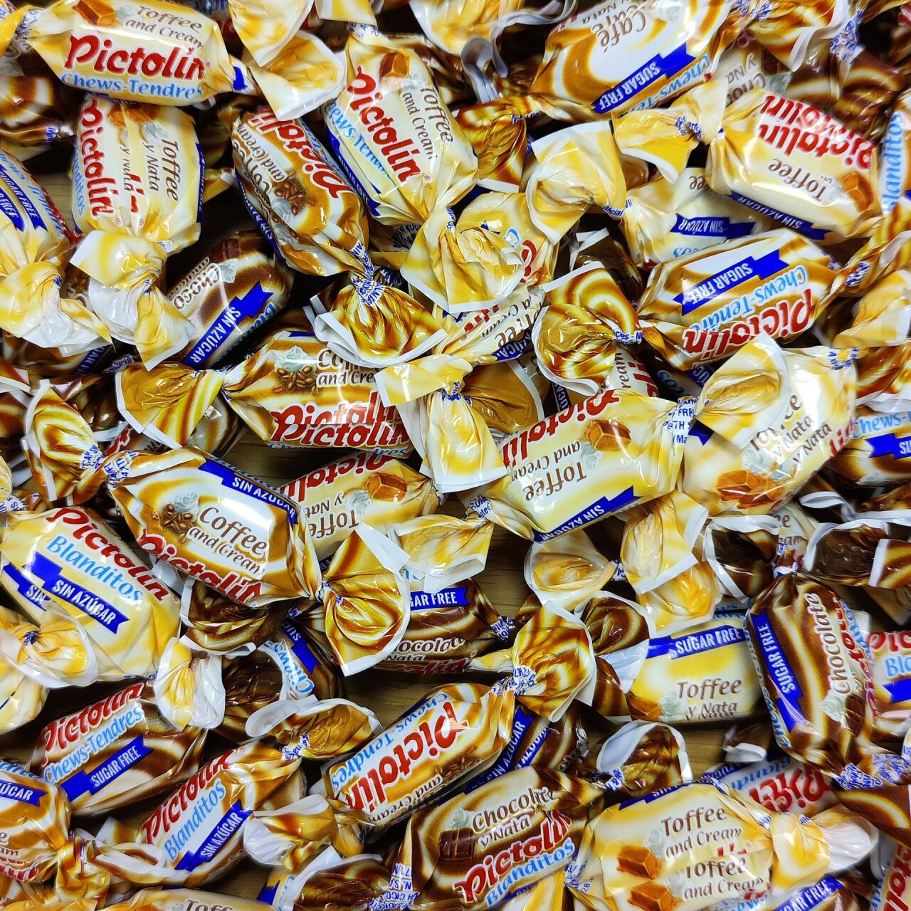 Bonbons tendres chocolat/café/caramel sans sure (100g)