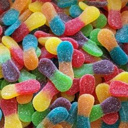 Langues multicolores sucrées 100 g