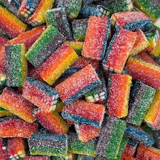 Briques arc-en-ciel acidulées 100 g