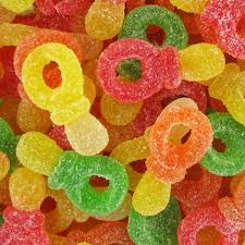 Tétines colorées acidulées 100 g