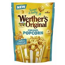 Popcorn Werther's Original caramel beurre salé (sachet de 140g)