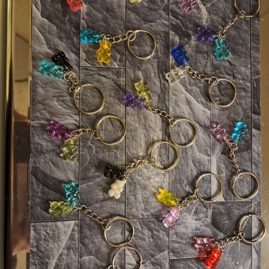 Porte-clés couple d'oursons
