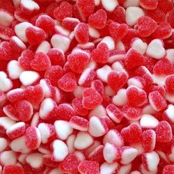 Petits cœurs fraise crème sucrés 100 g